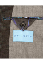Pellagio Dark Brown Windowpane Sports Jacket
