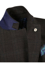 Pellagio Dark Brown Windowpane Sports Jacket