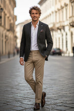 Pellagio Dark Brown Windowpane Sports Jacket