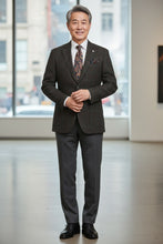 Pellagio Dark Brown Windowpane Sports Jacket
