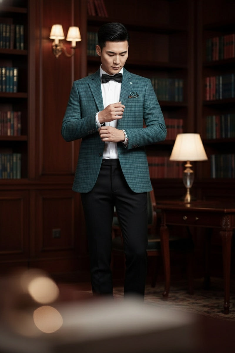 Pellagio Green Plaid Sports Jacket