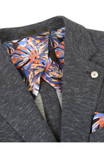 Pellagio Grey Blue Textured Sports Jacket