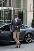 Pellagio Grey Blue Textured Sports Jacket