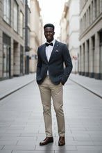 Pellagio Grey Blue Textured Sports Jacket