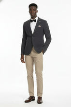 Pellagio Grey Blue Textured Sports Jacket