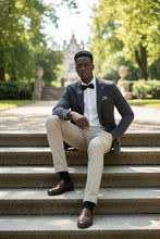 Pellagio Grey Blue Textured Sports Jacket