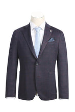 Pellagio Grey & Blue Windowpane Sports Jacket