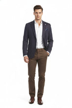 Pellagio Grey & Blue Windowpane Sports Jacket