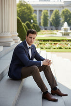 Pellagio Grey & Blue Windowpane Sports Jacket