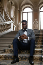 Pellagio Grey & Blue Windowpane Sports Jacket