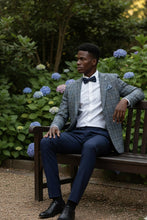 Pellagio Grey & Blue Windowpane Sports Jacket