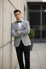Pellagio Grey Textured Sports Jacket