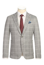 Pellagio Grey Windowpane Sports Jacket
