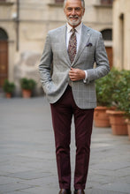 Pellagio Grey Windowpane Sports Jacket