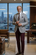 Pellagio Grey Windowpane Sports Jacket