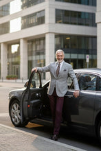 Pellagio Grey Windowpane Sports Jacket