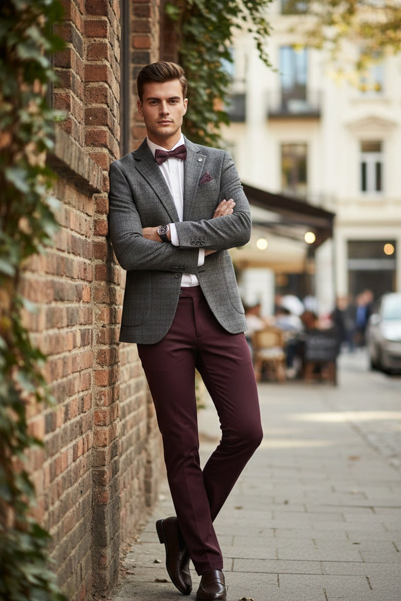 Pellagio Grey Windowpane Sports Jacket