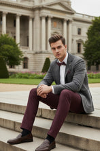 Pellagio Grey Windowpane Sports Jacket