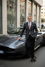 Pellagio Grey Windowpane Sports Jacket