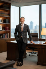 Pellagio Grey Windowpane Sports Jacket