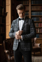 Pellagio Grey Windowpane Sports Jacket