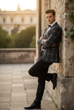 Pellagio Grey Windowpane Sports Jacket