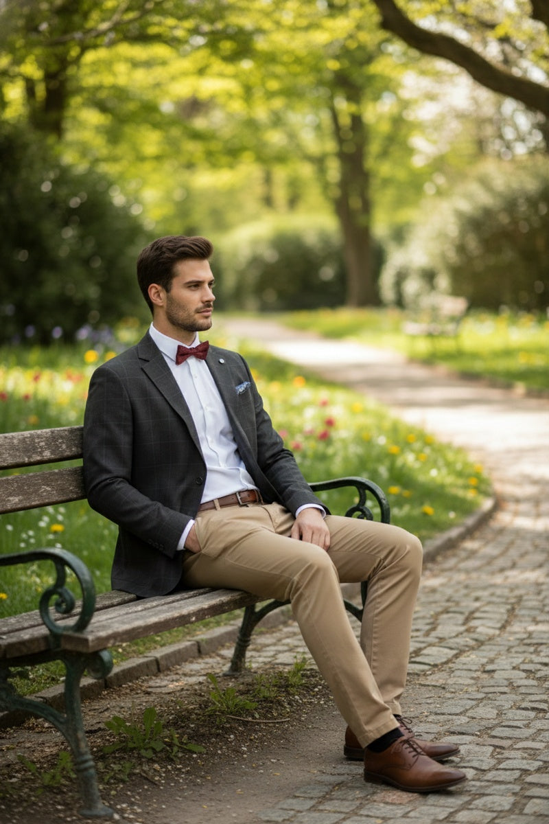 Pellagio Ink Blue Windowpane Sports Jacket