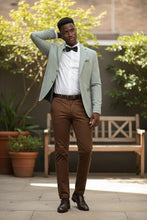 Pellagio Light Green Textured Sports Jacket