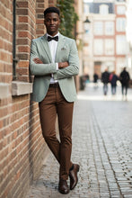 Pellagio Light Green Textured Sports Jacket