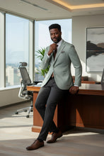 Pellagio Light Green Textured Sports Jacket