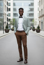 Pellagio Light Green Textured Sports Jacket