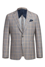 Pellagio Light Grey Windowpane Sports Jacket