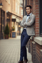 Pellagio Light Grey Windowpane Sports Jacket