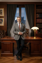 Pellagio Light Grey Windowpane Sports Jacket