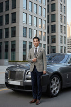 Pellagio Light Grey Windowpane Sports Jacket