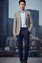 Pellagio Light Grey Windowpane Sports Jacket