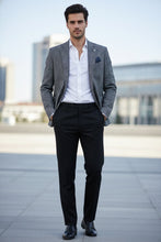 Pellagio Navy & Brown Windowpane Sports Jacket