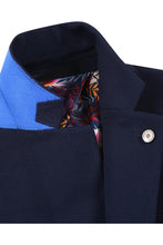 Pellagio Navy Solid Sports Jacket
