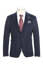 Pellagio Navy Solid Sports Jacket