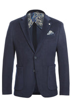 Pellagio Navy Solid Sports Jacket