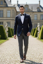 Pellagio Navy Solid Sports Jacket