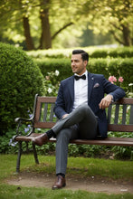 Pellagio Navy Solid Sports Jacket