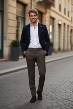 Pellagio Navy Solid Sports Jacket