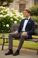 Pellagio Navy Solid Sports Jacket