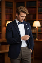 Pellagio Navy Solid Sports Jacket