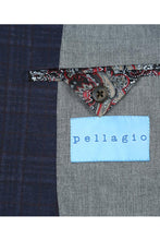 Pellagio Navy Windowpane Sports Jacket