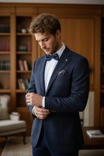 Pellagio Navy Windowpane Sports Jacket