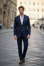 Pellagio Navy Windowpane Sports Jacket
