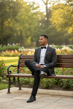 Blue & Black Windowpane Sports Jacket