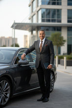 Blue & Black Windowpane Sports Jacket